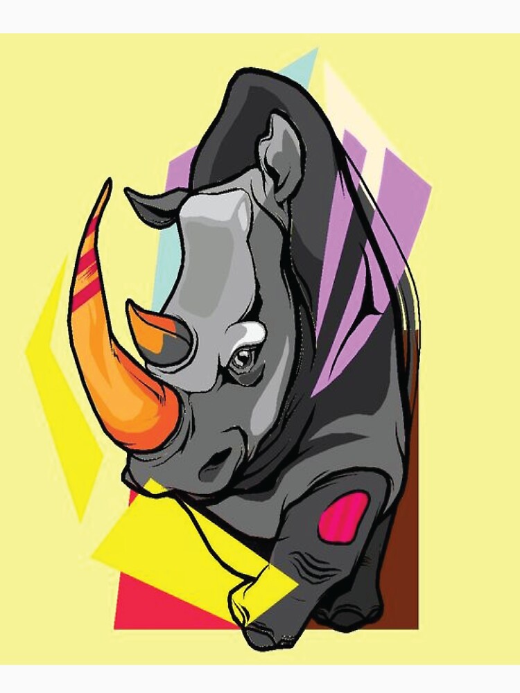 Abstract Rhino Graphic Design by SuirerAchelle
