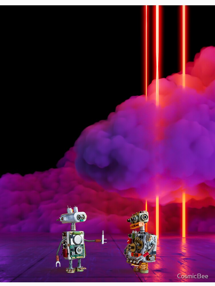 Robot Vaporwave by CosmicBee
