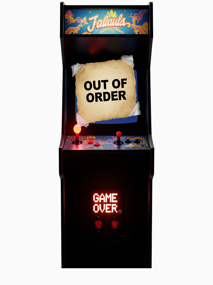 Out of Order Arcade Cabinet Retro Gaming Meme by OwlStudioshop