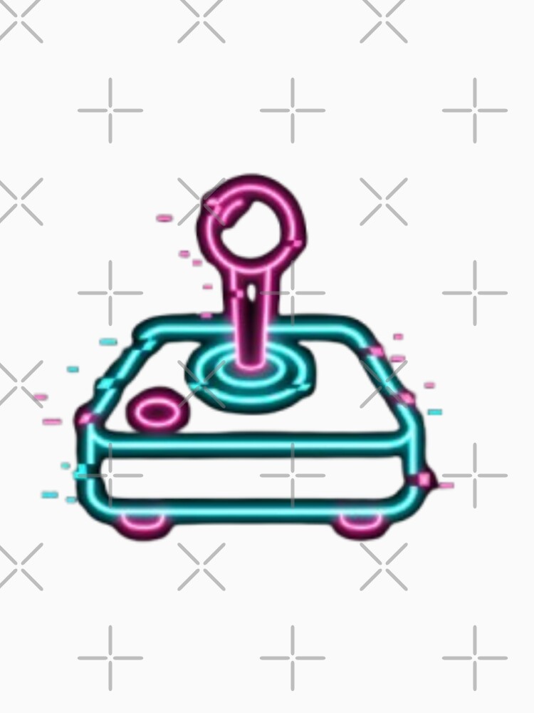 Retro Arcade Joystick – Neon Gaming Nostalgia Design by trend-forge