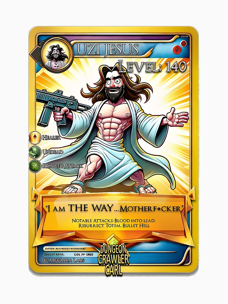 Dungeon Crawler Carl - Uzi Jesus Meme by MimicMiniatures