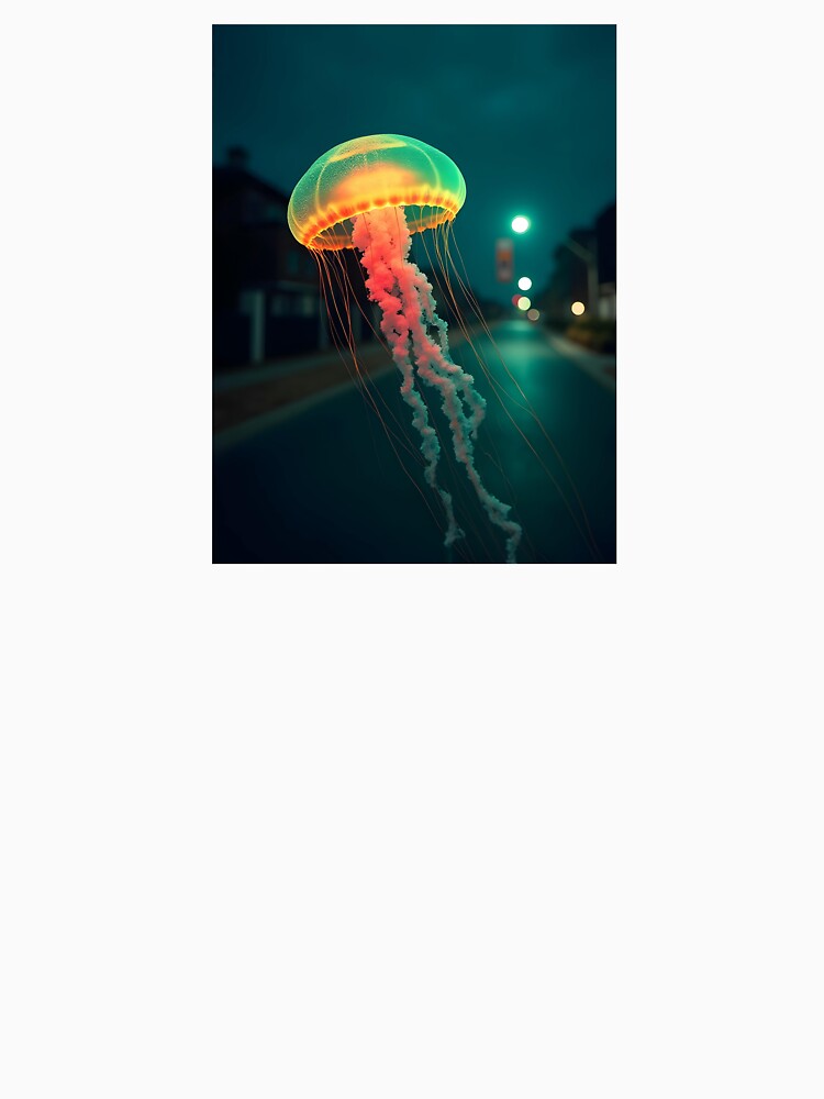 Ethereal Jellyfish Urban Night by ShadowAndSlate