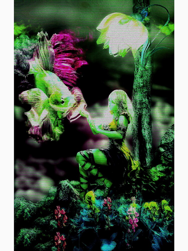 Dark Fairy Glitch Aesthetic-Green by BioDigital-Jazz