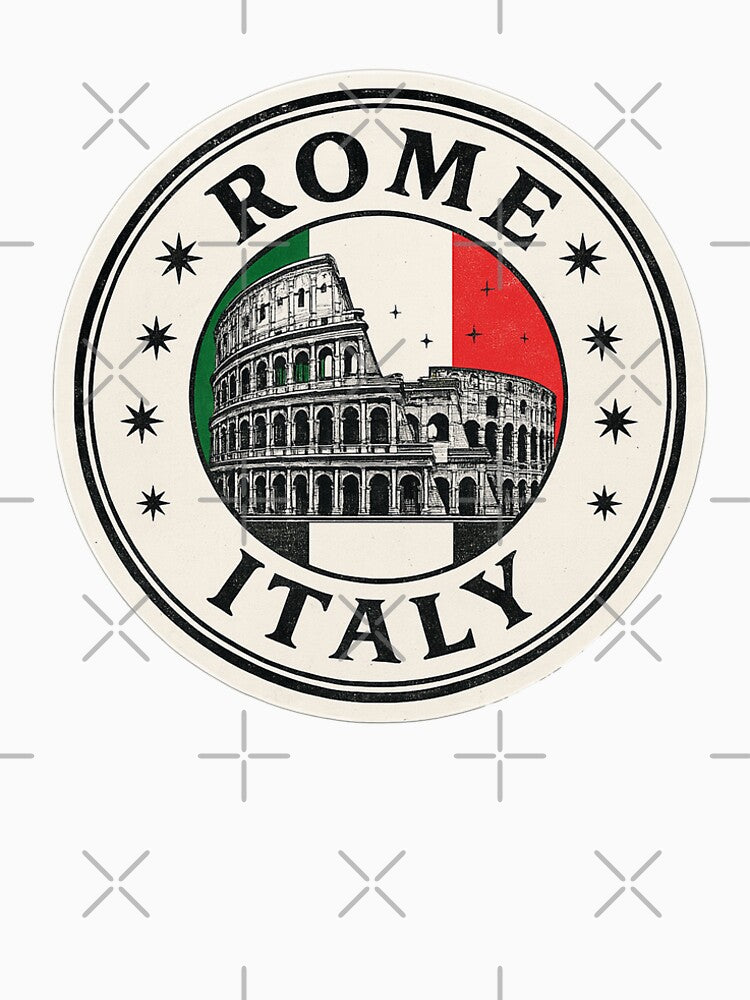 Rome Travel Sticker, Vintage Rome Travel Sticker Design, Italy, Travel Art by SusannesArtShop
