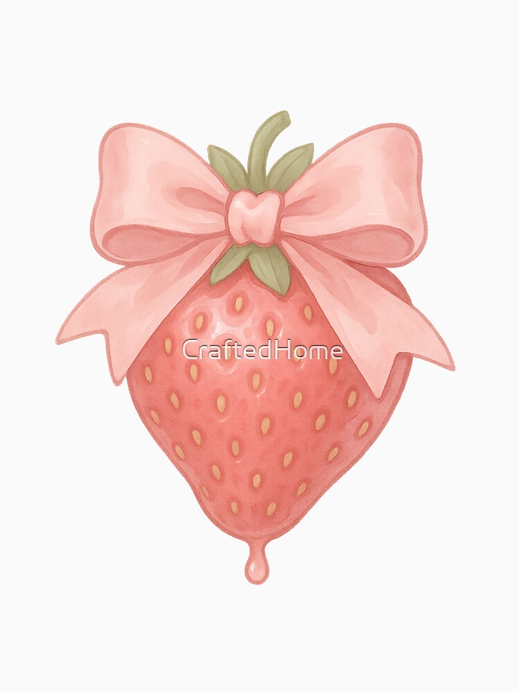 Strawberry Bow Babe by CraftedHome