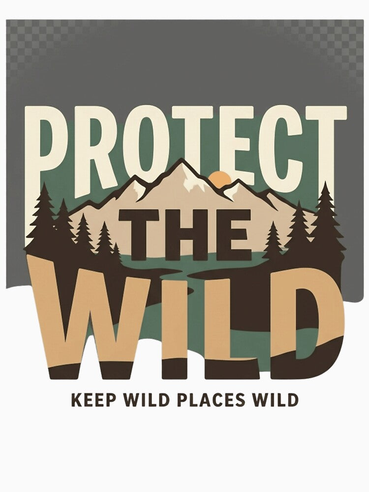 Protect the Wild | Premium Wilderness Conservation Artwork by Amr Darwish Graphic designer
