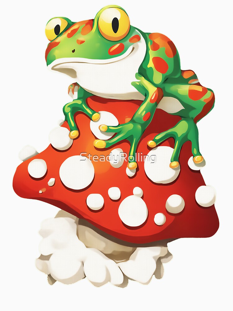 Mushroom Rider Frog by SteadyRolling