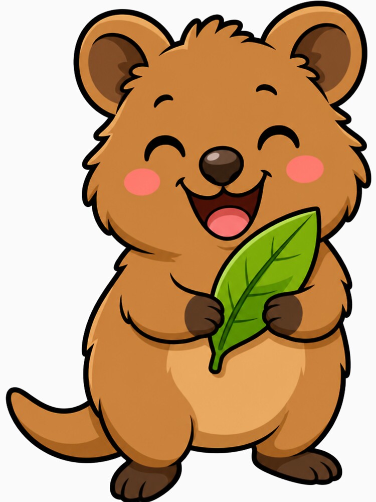 Don't Worry Be Quokka Sweet Happy Kawaii Quokka by BoosterShop