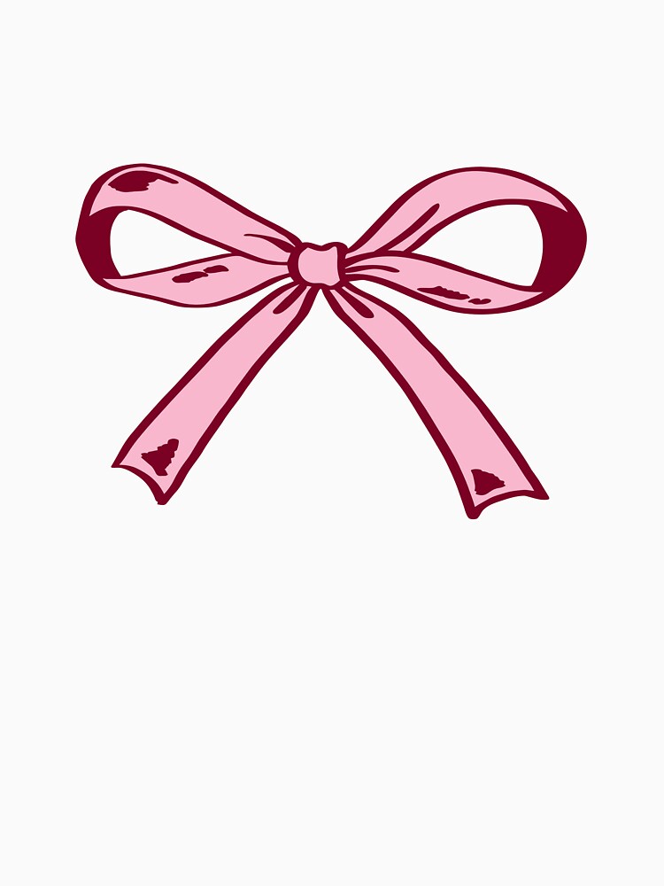 Pink Ribbon Bow Illustration by Kusaka.art