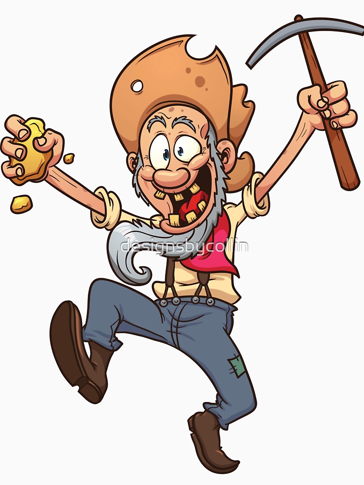 Gold Miner / Prospector Cartoon by designsbycollin