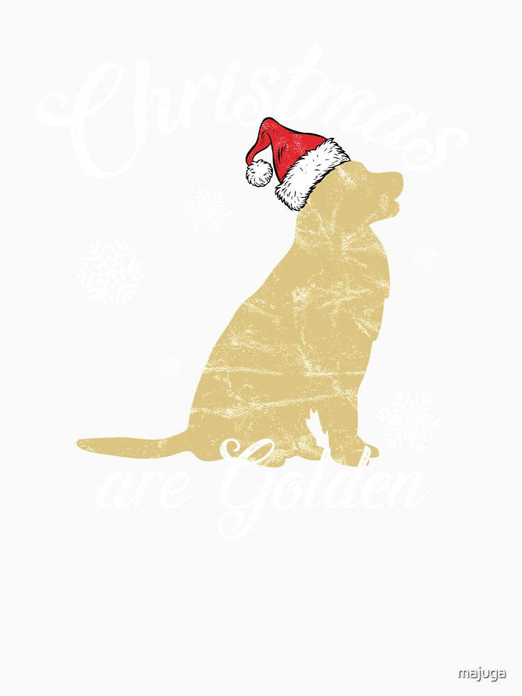 Santa Labrador Retriever Christmas are Golden  Xmas Gift by majuga