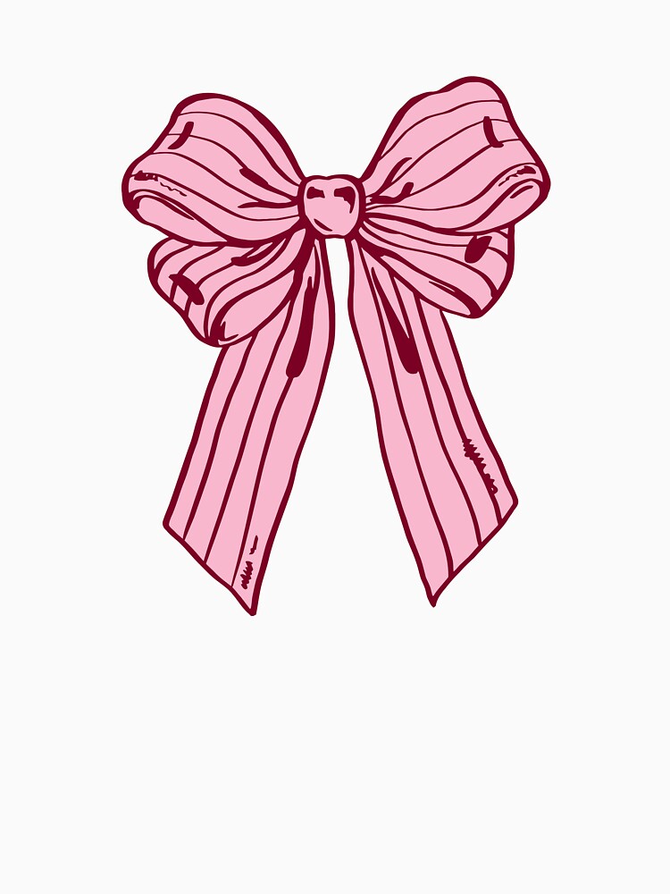 Pink Coquette Ribbon Bow by Kusaka.art