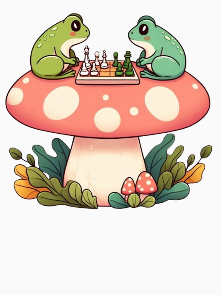 Chess Frogs on Mushroom – Fantasy Design by Dogandesighn