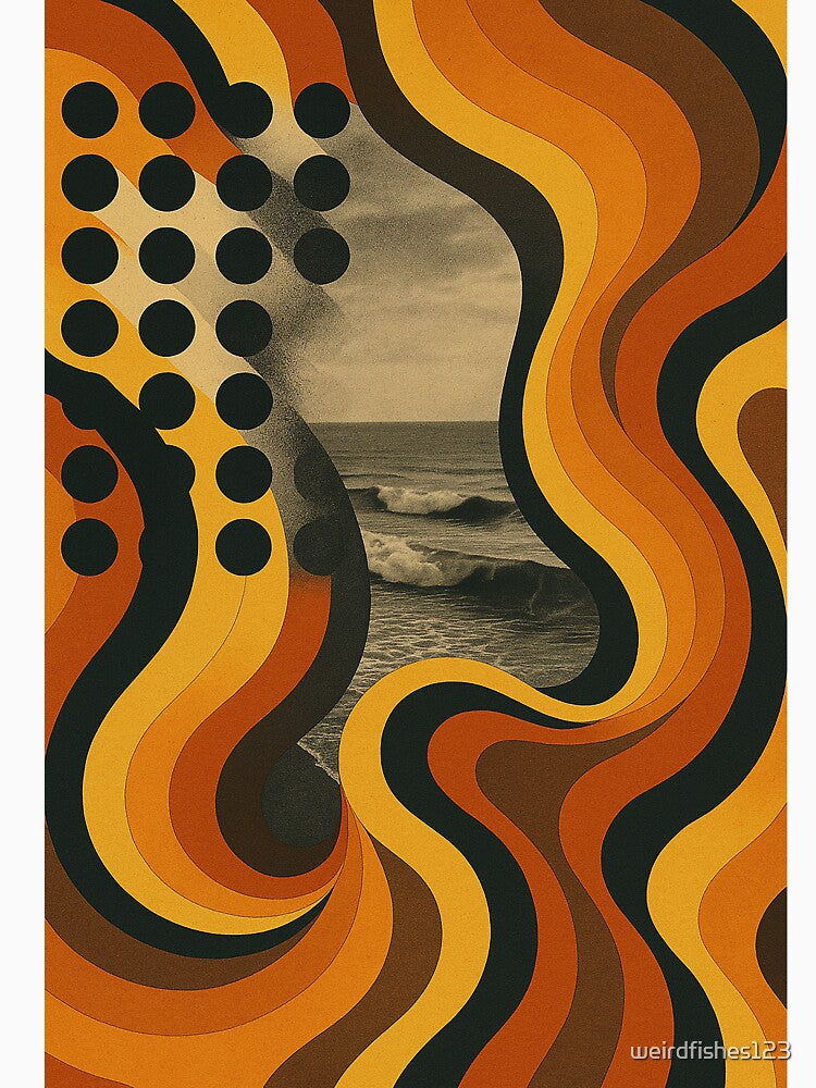 Retro Waveform Ocean Dream by weirdfishes123