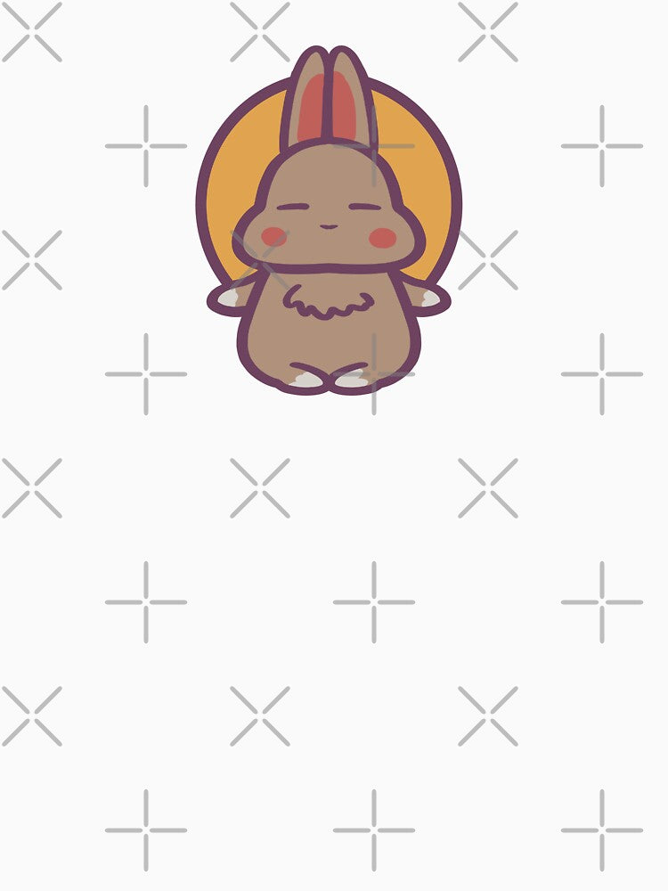 Cute Zen Bunny Rabbit Meditating by ThumboArtBumbo
