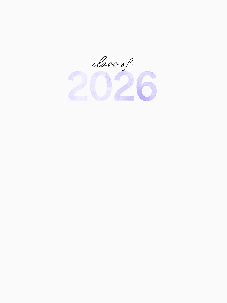 Purple watercolor class of 2026 sticker by laurenlabadini