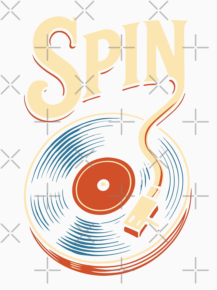 Spin Vinyl Record Player Music Lovers by LuminOrb
