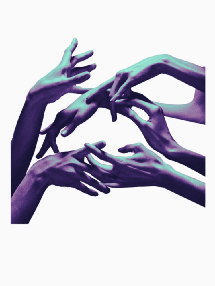 Connecting hands together t-shirt, connecting hands art, connecting hands stickers by Cici-Chan