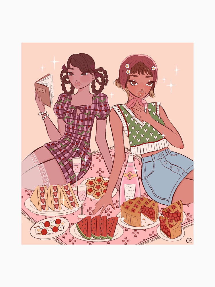 Cute Picnic Girls by tulipicetea