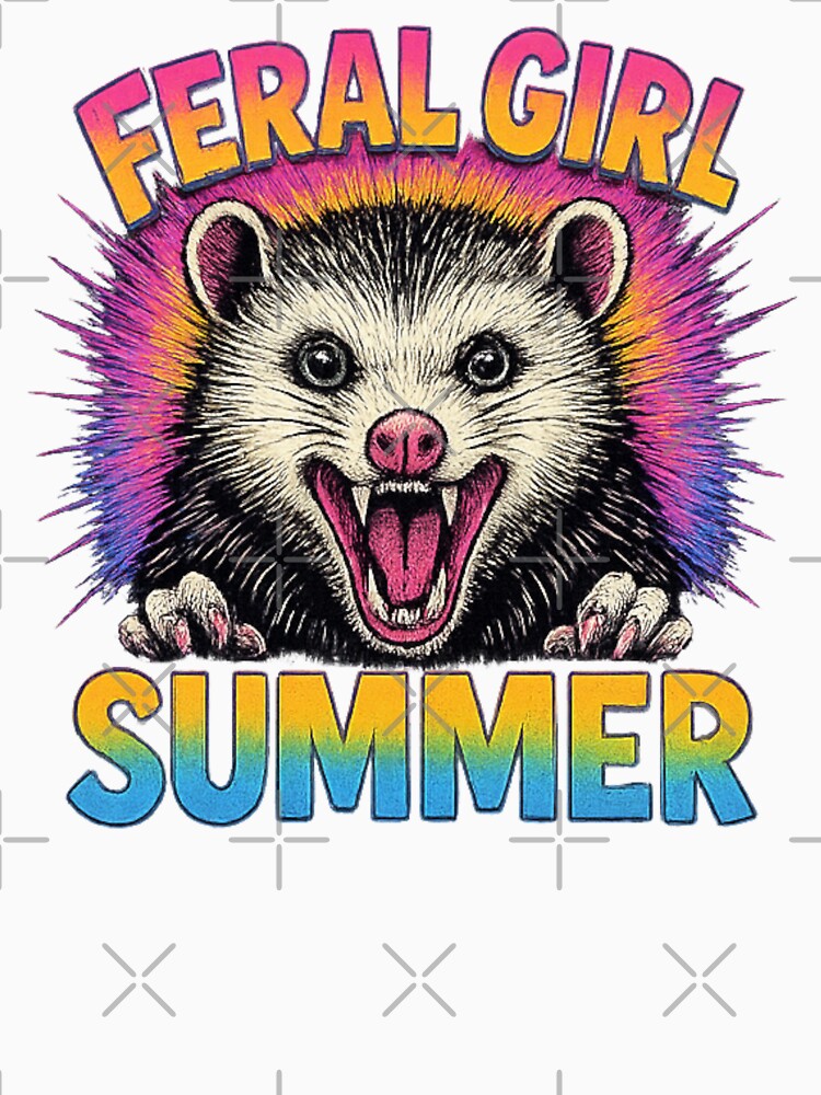 Feral Girl Summer Screaming Possum Meme by Alex Songs