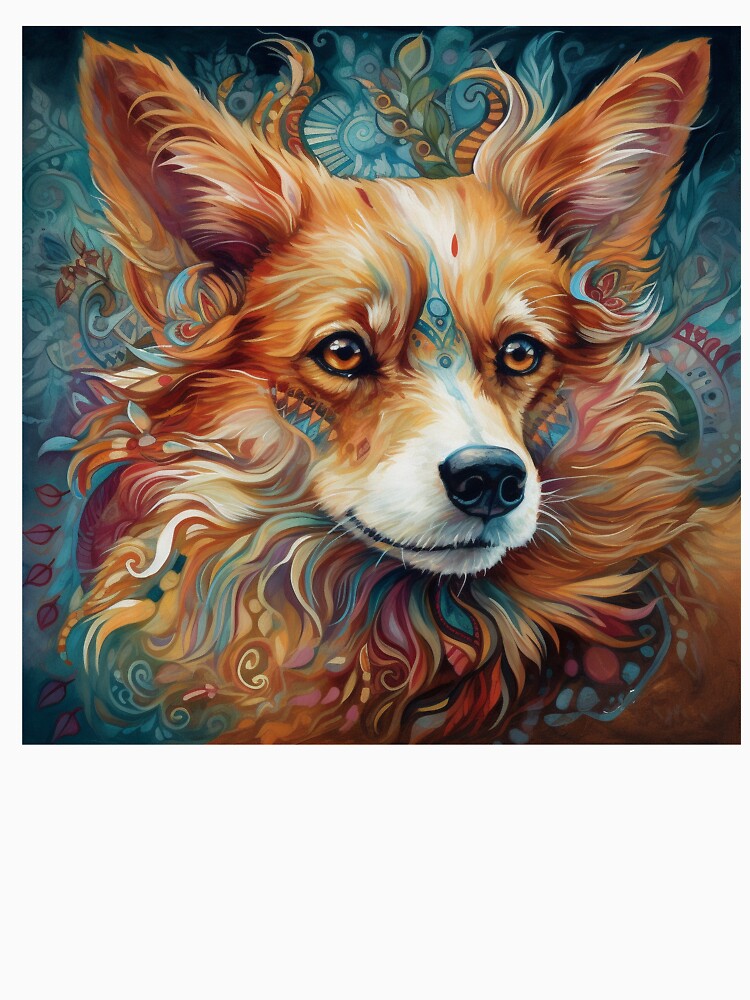 Tribal Corgi Dog 8 by DiatomDesigns