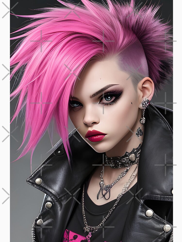 Punk Aesthetic Girl Graphic design by SoccaTamam