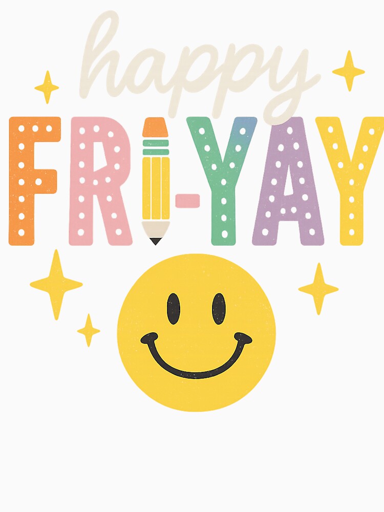 Happy Fri-Yay – Neon Pastel Retro Weekend Design by haitrieuic96
