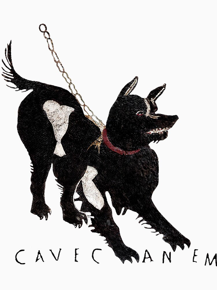 Cave Canem Oversized by NecklaceArtGift