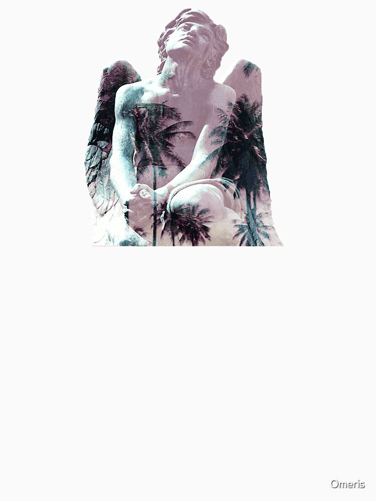 statue angel vaporwave by Omeris