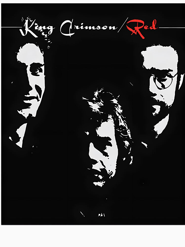 Progressive Rock Band Black and White Red by checkashirt