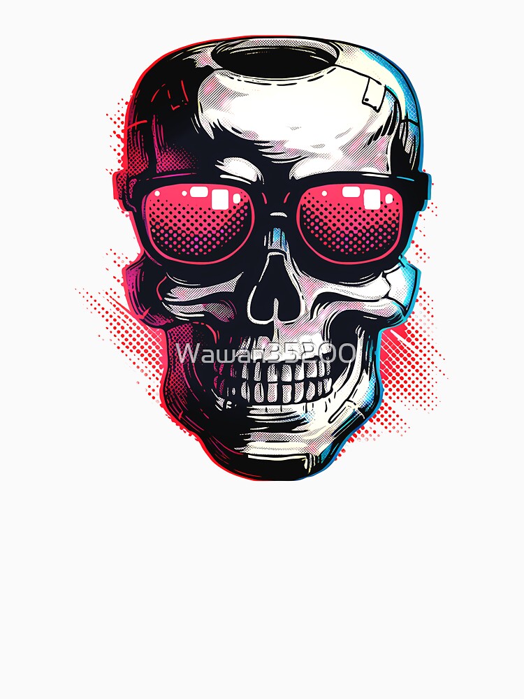Stylish skull with sunglasses by Wawan35200