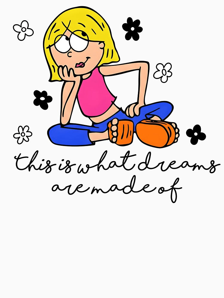 Retro Y2K Blonde Cartoon Girl This Is What Dreams Are Made Of Vintage Graphic T-Shirt by MichaelAdamArt