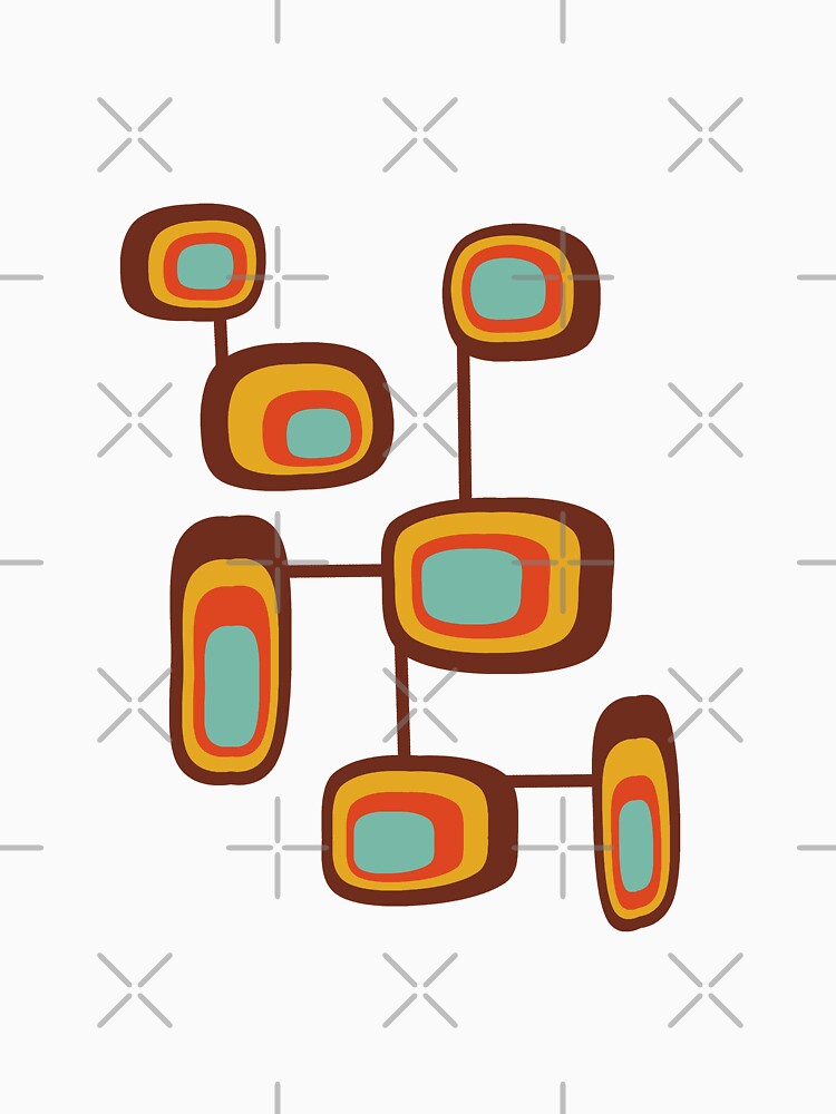 Interconnected Mid Century Art by KathrinLegg