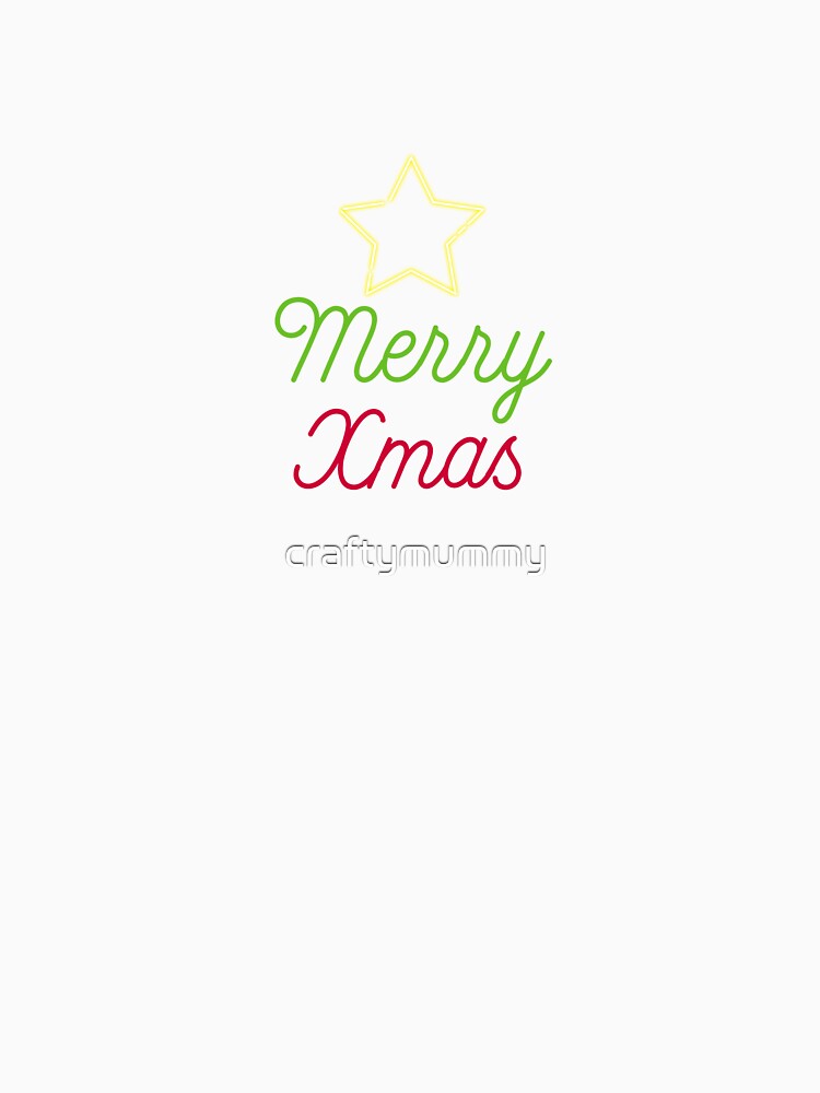 Merry Xmas with Neon Star by TheCraftyMummy