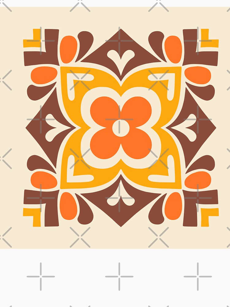 Retro 1970s Floral Design by tonymagnerart