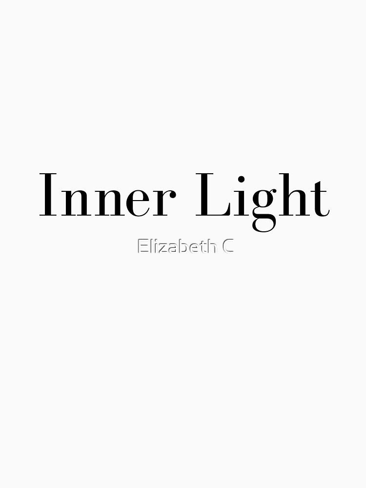Inner Light, minimalist spiritual word by ElizabethCoelho