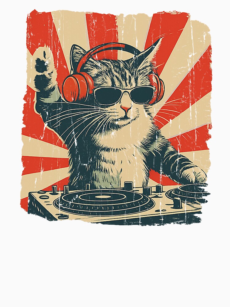 Cool DJ Cat by cielpoligon