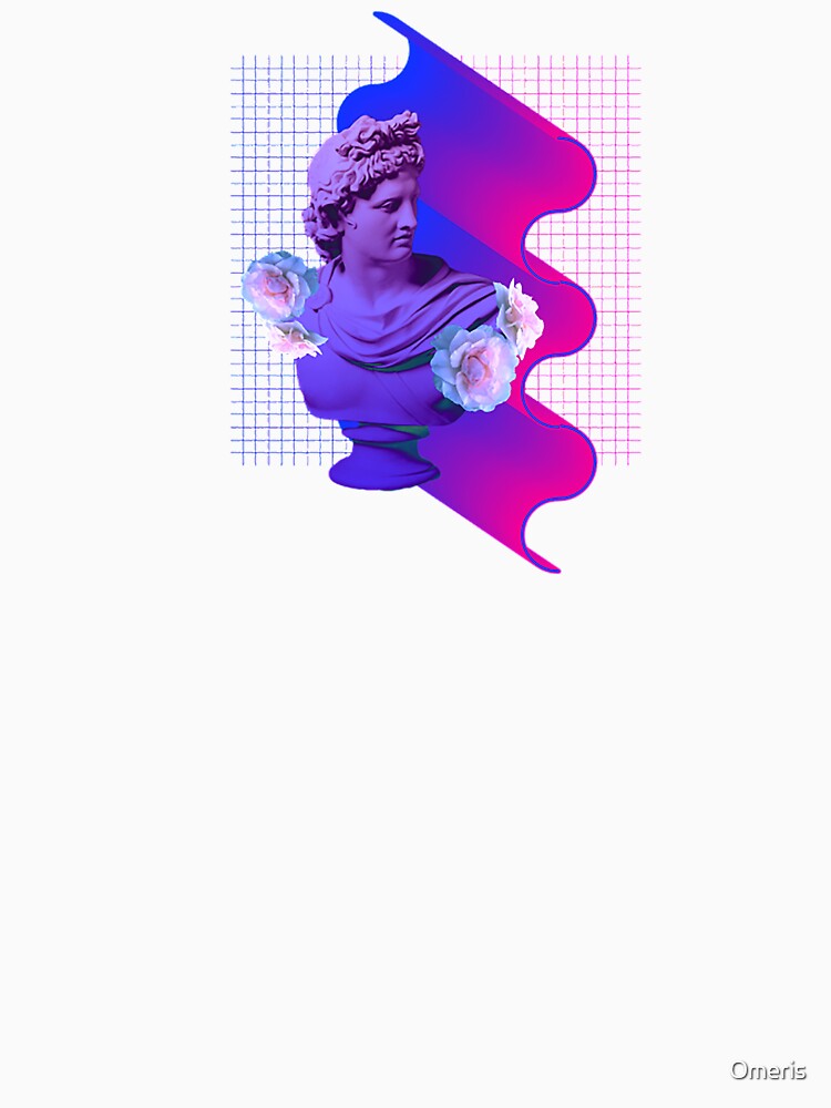 vaporwave viollette sculpture by Omeris
