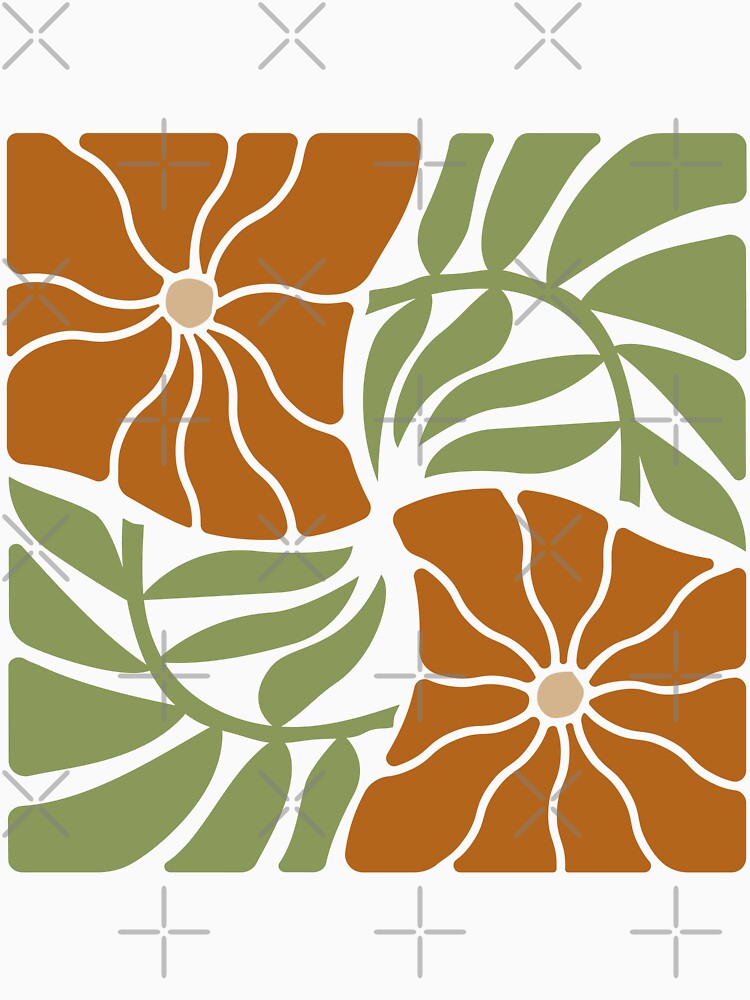 Psychedelic Petals & Leaves - Retro Pop Art by StellarBees