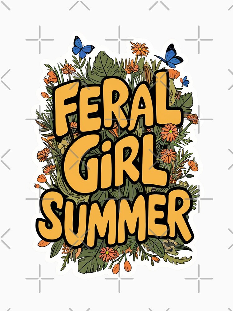 Feral Girl Summer Wildflower Design by Peter Stawicki
