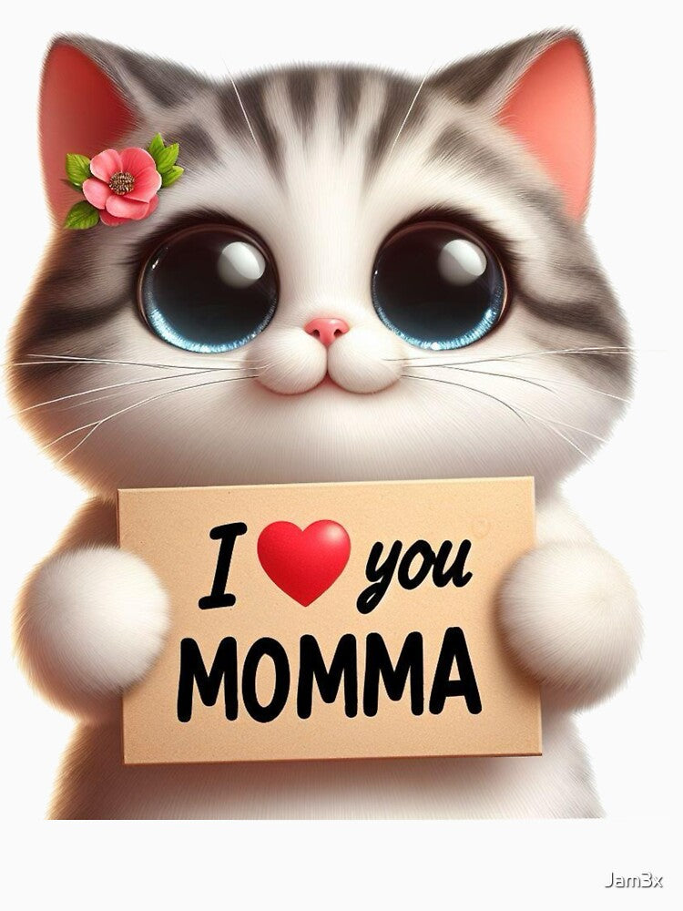 I love you momma cat lover by Jam3x