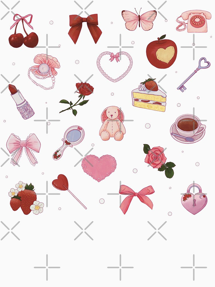 Coquette Aesthetic Pattern by daniasdesigns