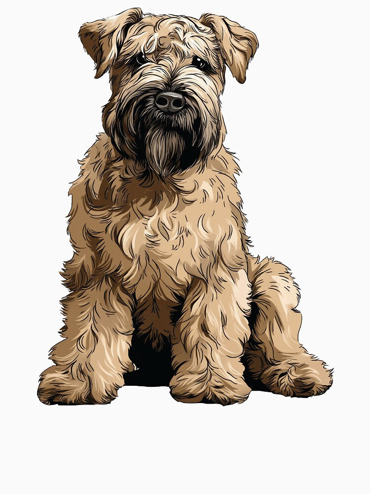 Soft Coated Wheaten Terrier Dog Illustration by whyitsme