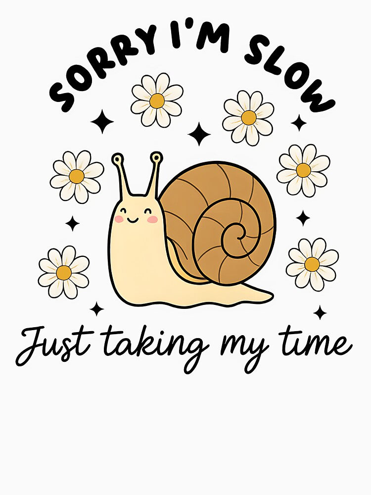 Just Taking My Time – Cute Snail Illustration by Senkov