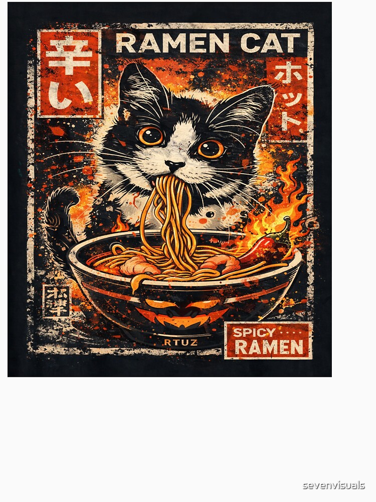 Ramen Noodles Cat by sevenvisuals