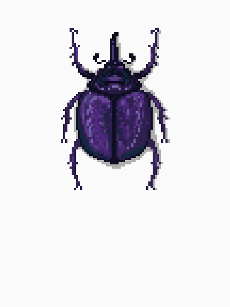 Pixel art beetle nº 54 by Kanistamps