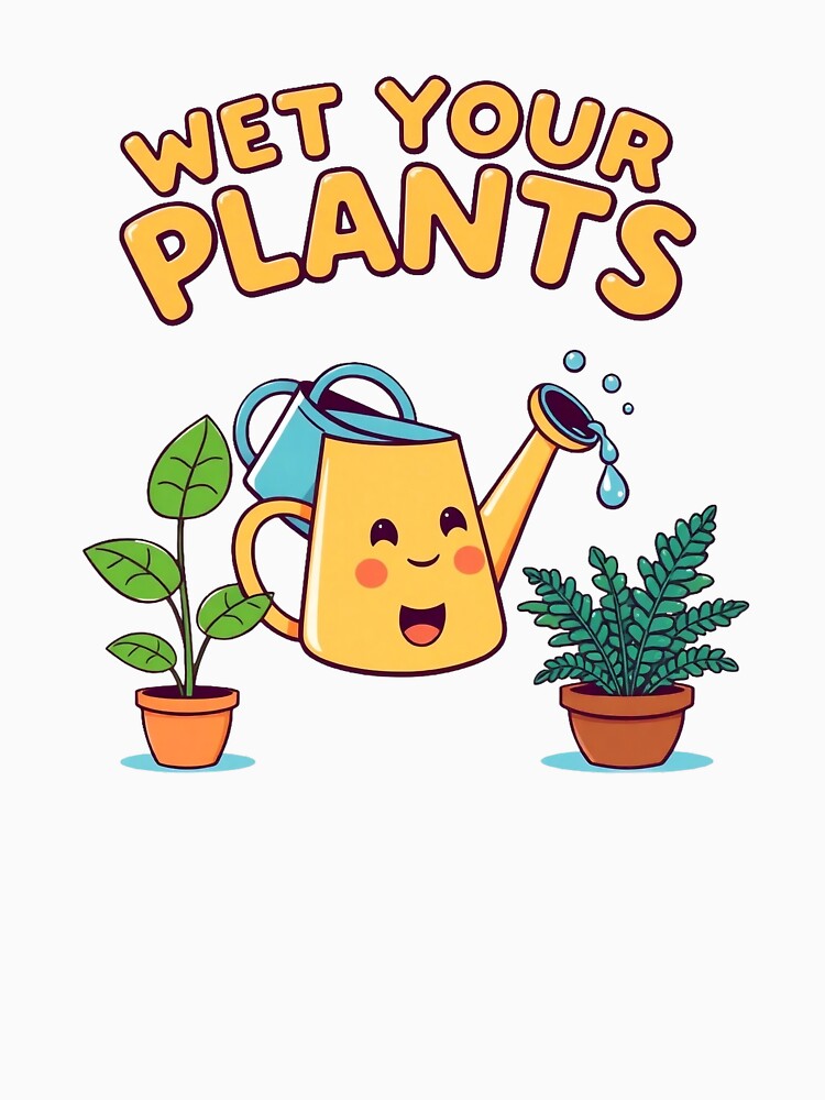Wet Your Plants - Funny Naughty Gardening Gift for Plant Moms by Karma Arts