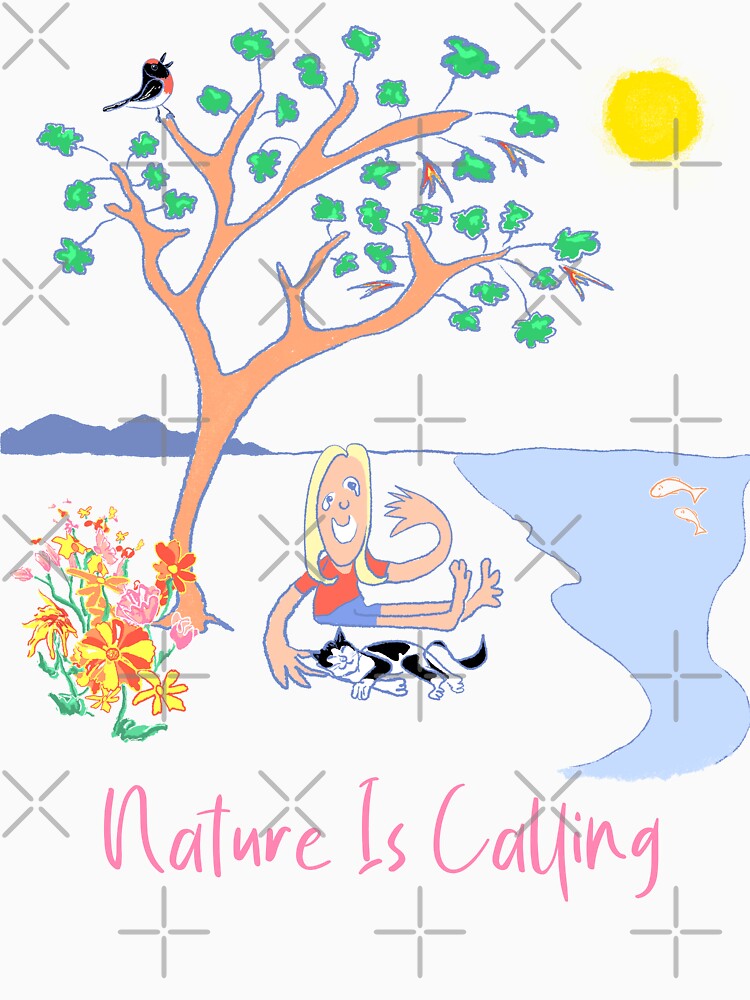 Nature Is Calling (pink text) by Heuly Horton