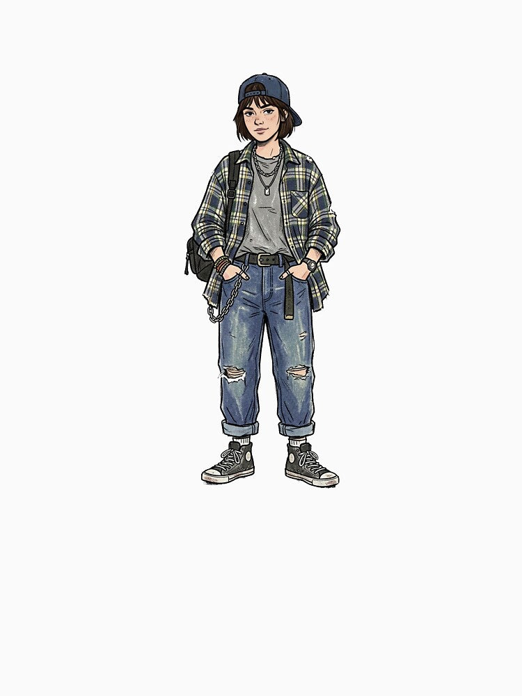 Tomboy Outfits Vintage 90s Streetwear Art by DuckOddity