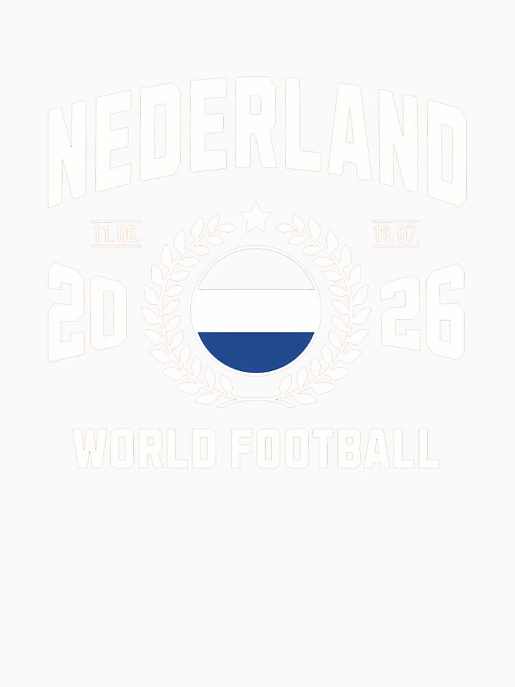 Nederland World Football 2026 Badge Design T-Shirt_86995090 by gidget-gadget